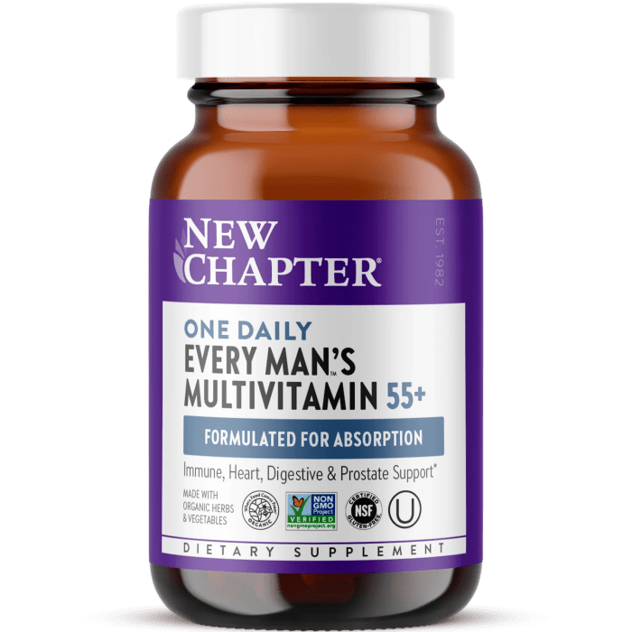 New Chapter Every Man's One Daily Multi 55+ 24 Comprimés