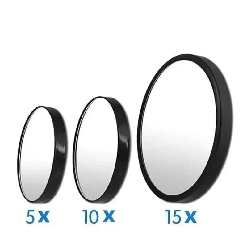 Miroir grossissant 5X/10X/15X avec ventouses