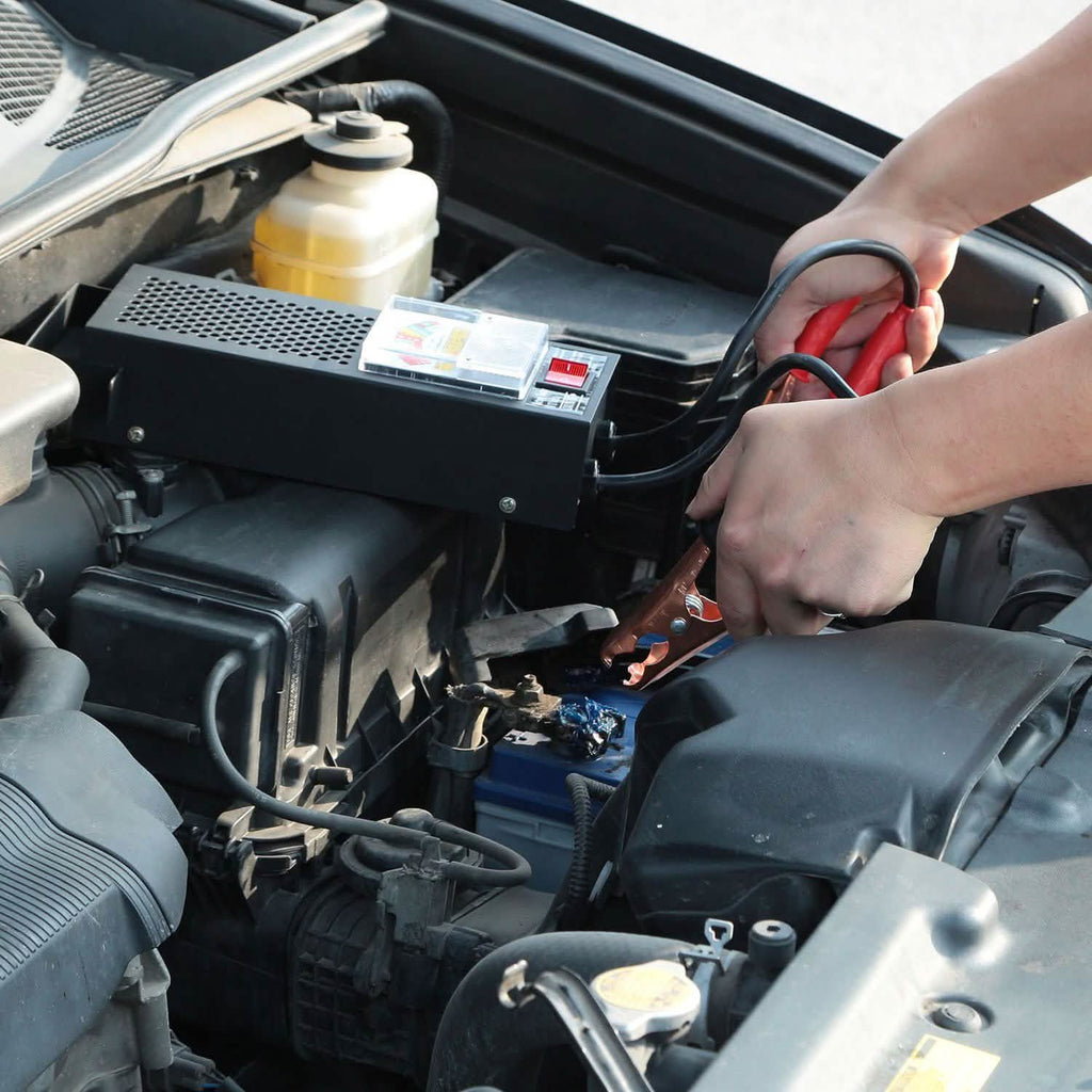 Testeur de batterie automobile 6-12 V avec pinces crocodiles isolées renforcées en cuivre