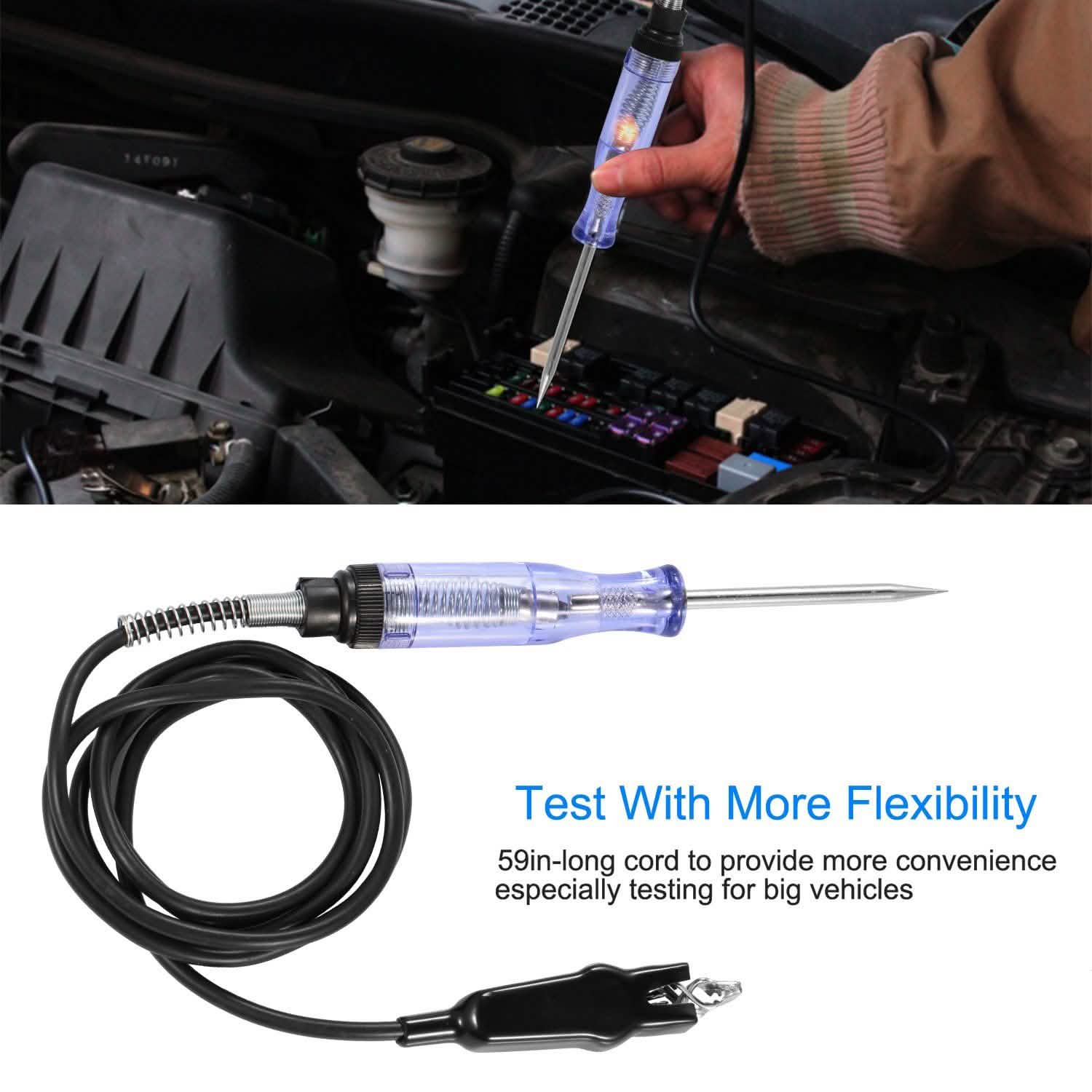 Testeur de circuit automobile 6-24 V CC