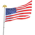 Mat de drapeau américain de luxe de 1,80 m avec aigle doré par Americana