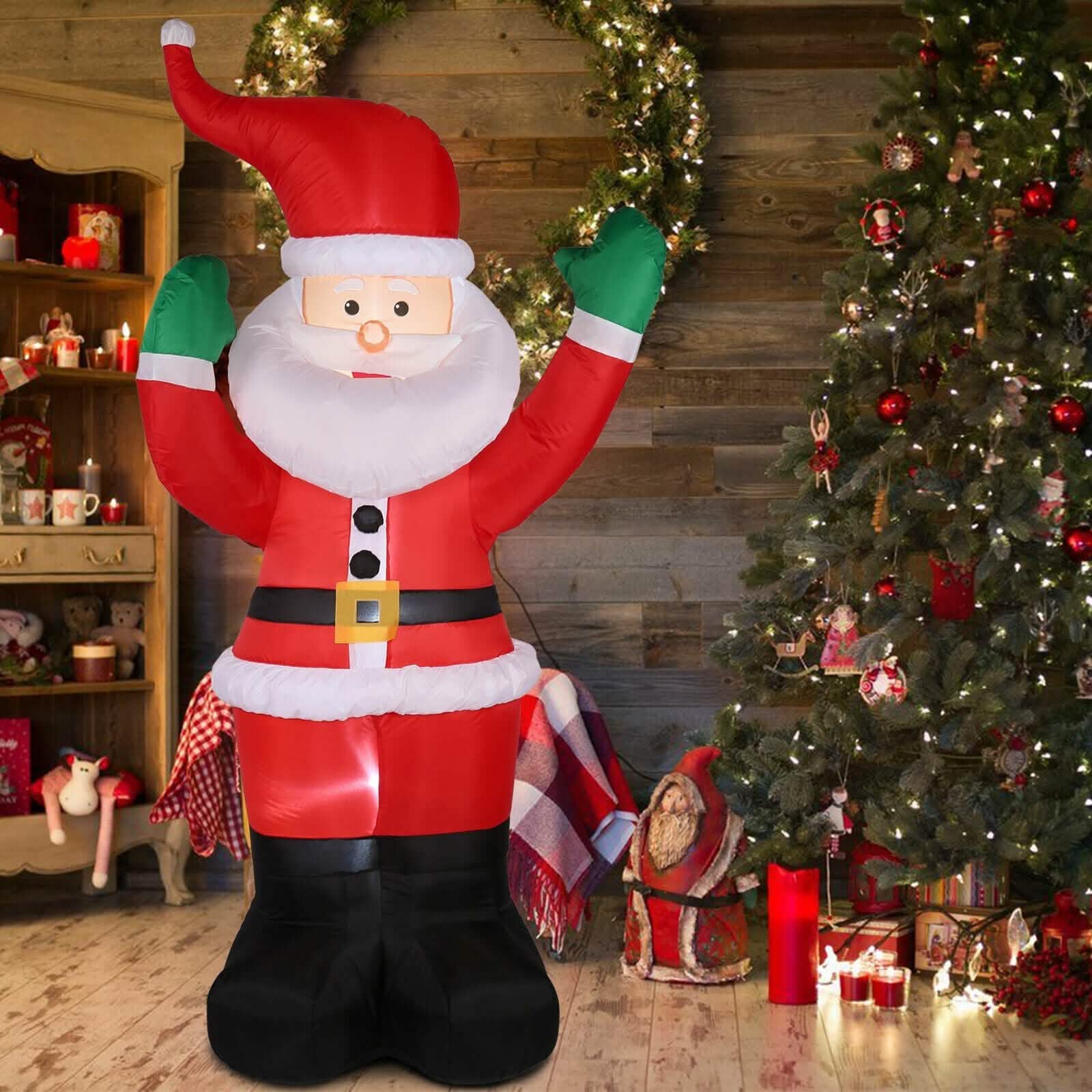 Décoration gonflable extérieure Père Noël de 1,80 m