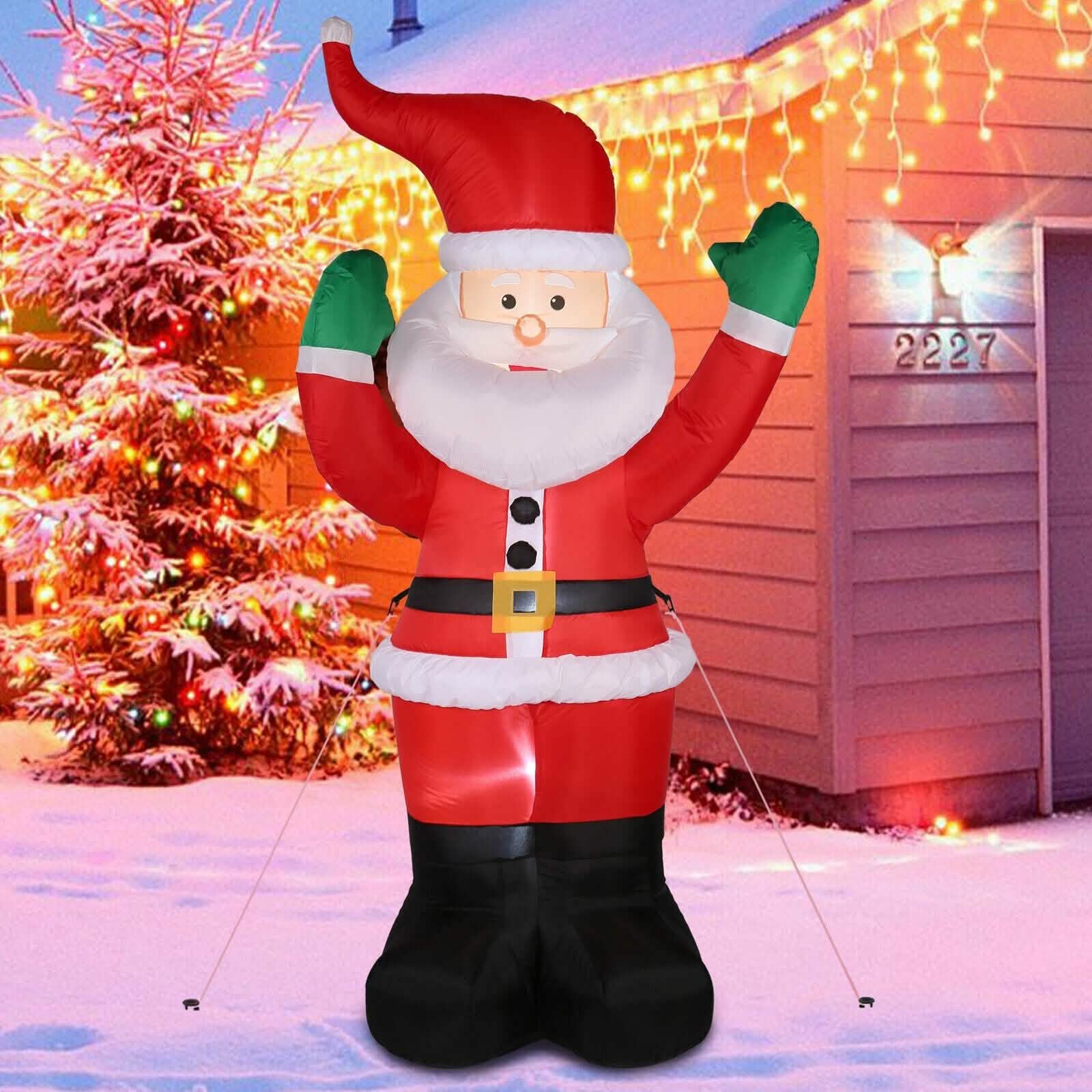 Décoration gonflable extérieure Père Noël de 1,80 m
