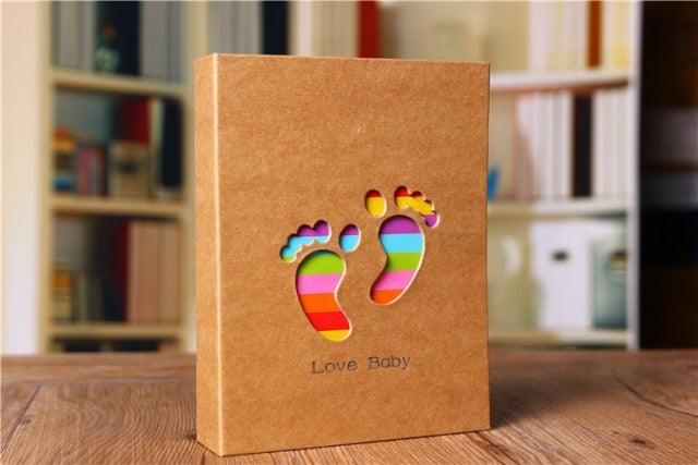 Album de cartes illustrées pour enfants de 6 pouces, 100 pochettes, cadre de rangement pour photos de bébé, album de scrapbooking, étui pour cartes photo, albums de scrapbooking, papier mémo, albums de scrapbooking pour bébé et famille