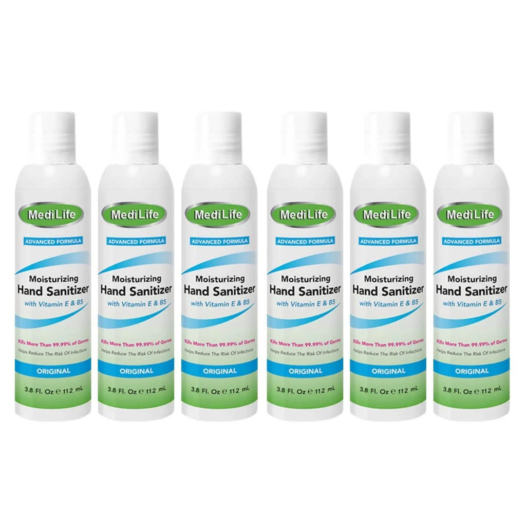 Lot de 6 : Nettoyant et désinfectant pour les mains antibactérien de 112 ml