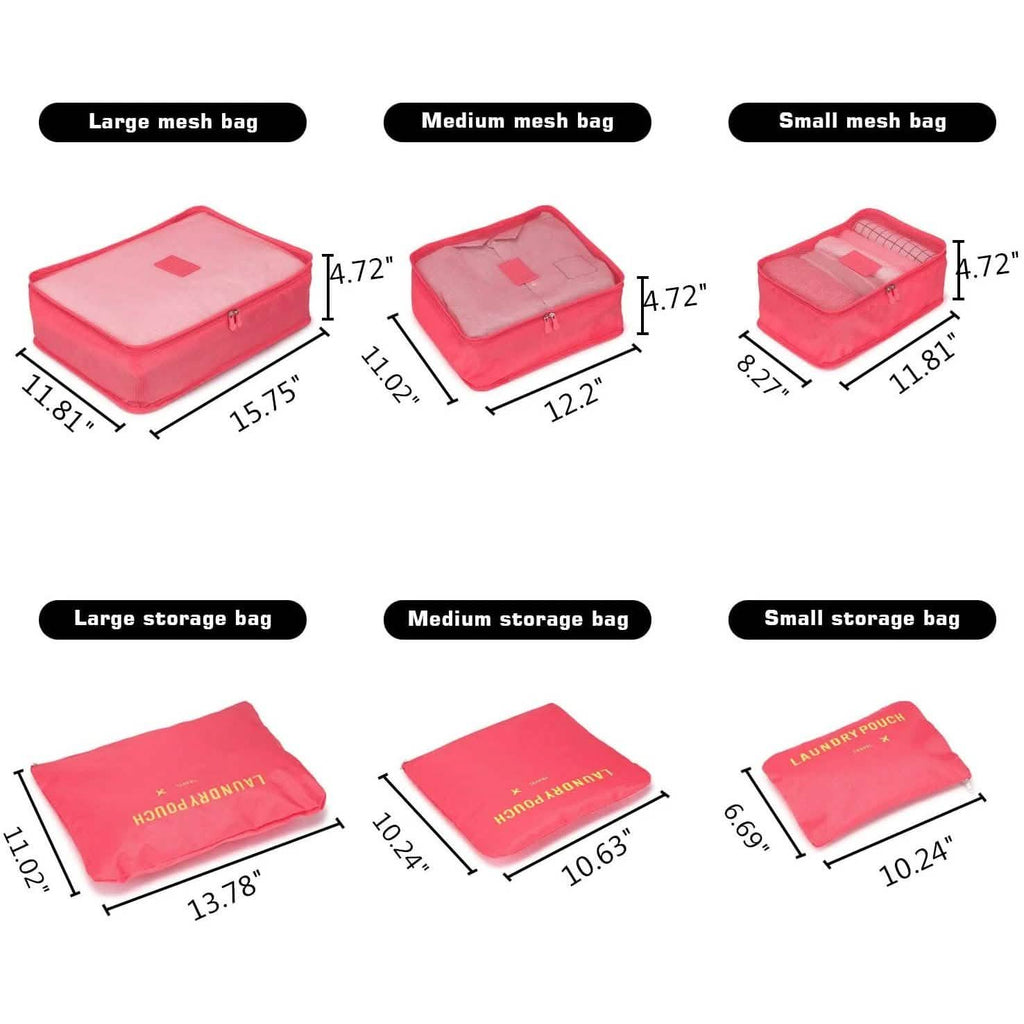 6 pièces : Cubes de rangement Fitnate à compression