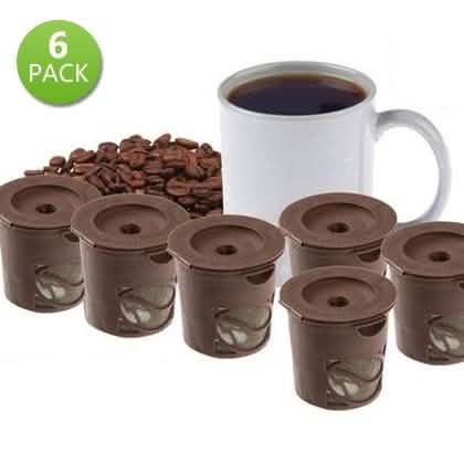 Lot de 6 : dosettes de café réutilisables