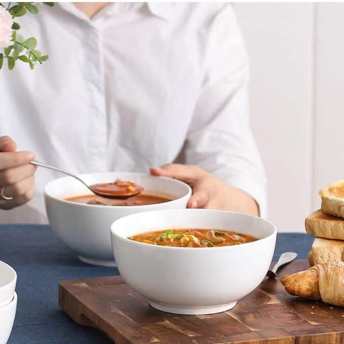 Lot de 6 : Bols ou assiettes de service en mélamine
