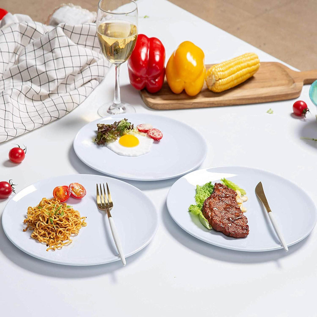 Lot de 6 : Bols ou assiettes de service en mélamine