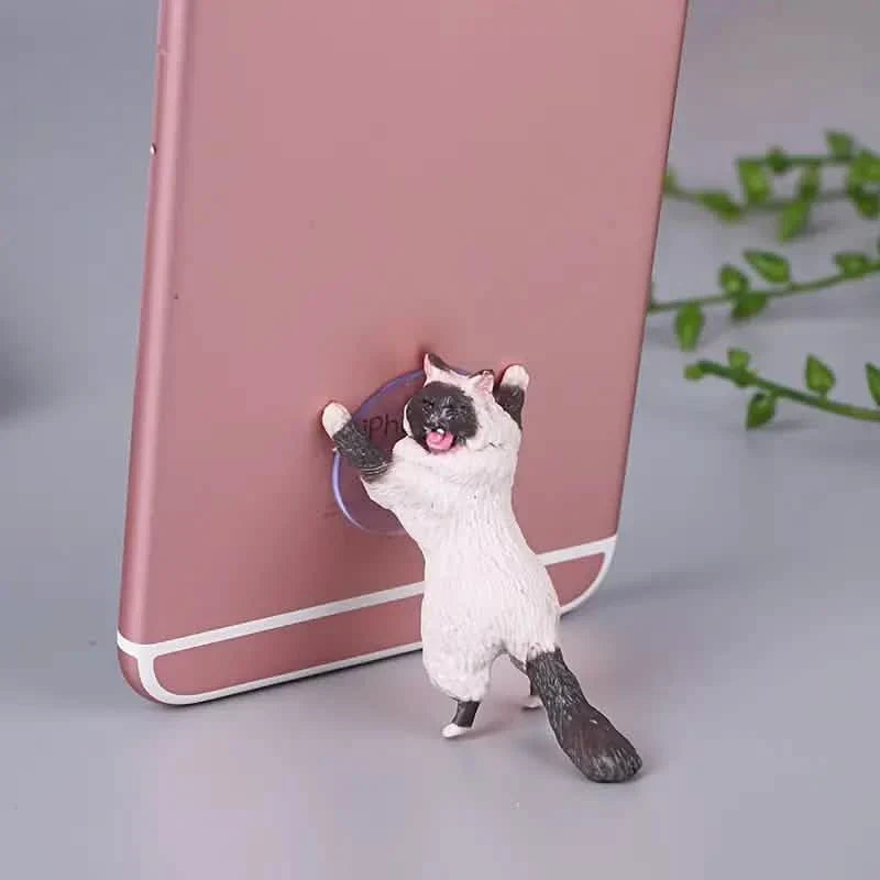 Lot de 6 : Support de téléphone portable universel et mignon en forme de chat