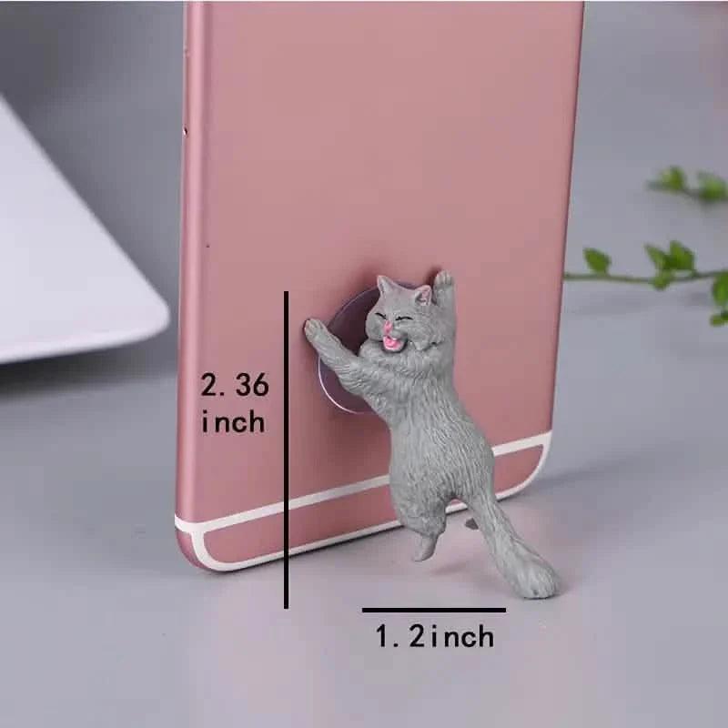 Lot de 6 : Support de téléphone portable universel et mignon en forme de chat