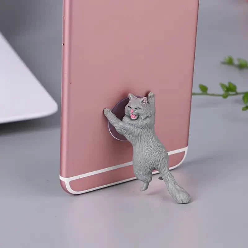 Lot de 6 : Support de téléphone portable universel et mignon en forme de chat