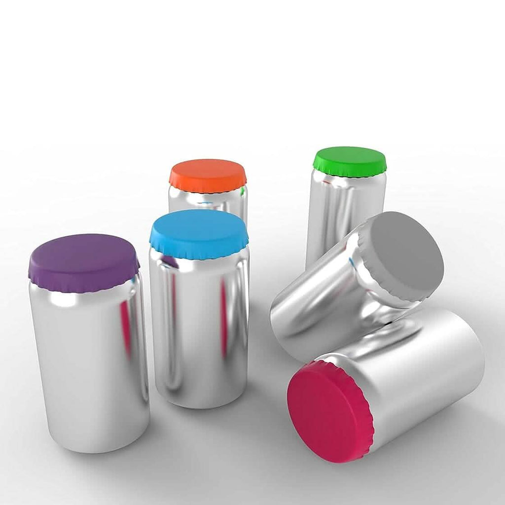 Paquet de 6 : Couvercles en silicone pour canettes s'adaptant aux canettes de soda standard