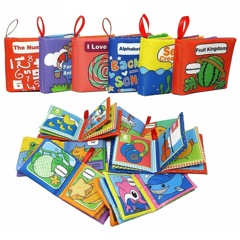 Lot de 6 : Livres en tissu doux Smart Novelty