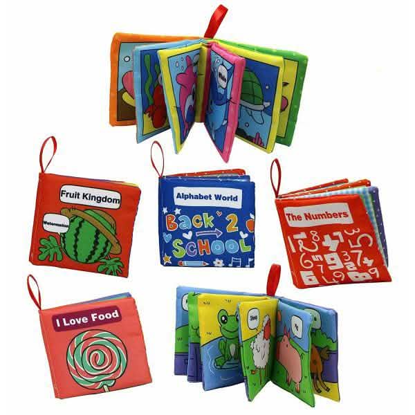 Lot de 6 : Livres en tissu doux Smart Novelty