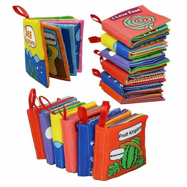 Lot de 6 : Livres en tissu doux Smart Novelty