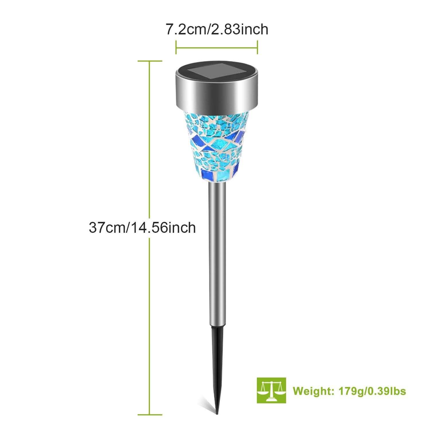 Lot de 6: Lampes Solaires de Jardin Résistantes à l'Eau IP44