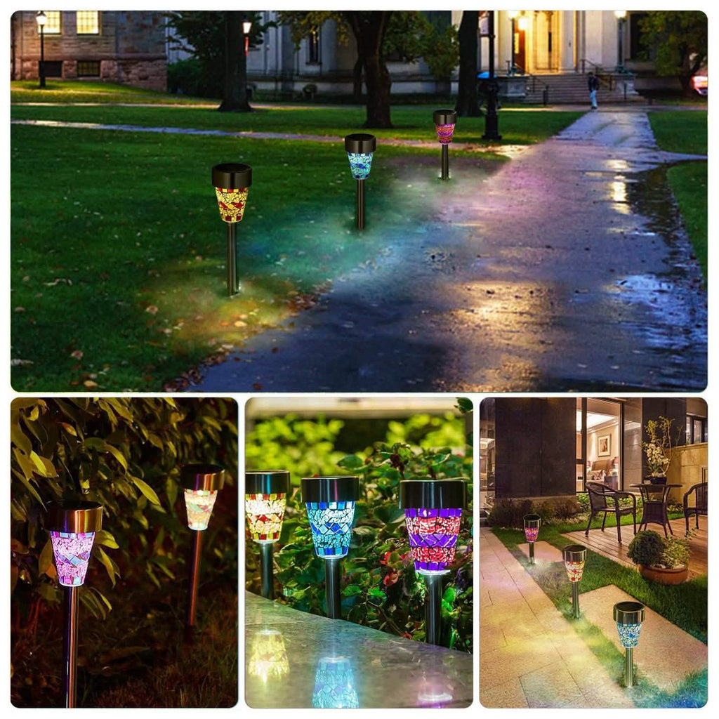 Lot de 6: Lampes Solaires de Jardin Résistantes à l'Eau IP44