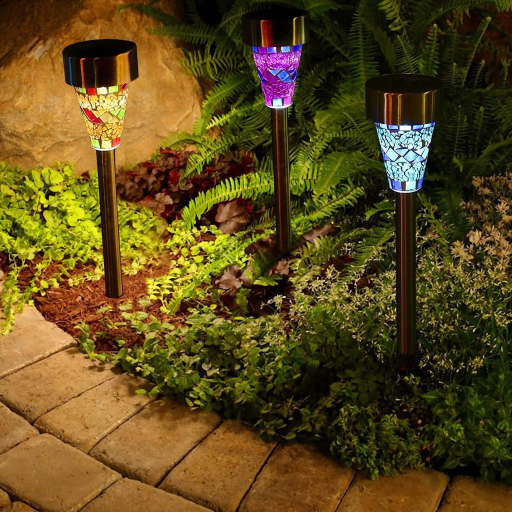 Lot de 6: Lampes Solaires de Jardin Résistantes à l'Eau IP44