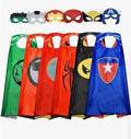 Lot de 6 : Capes et masques de super-héros réversibles