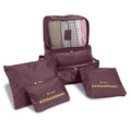 Lot de 6: Ensemble de sacs de rangement de voyage organisateur de cubes de rangement