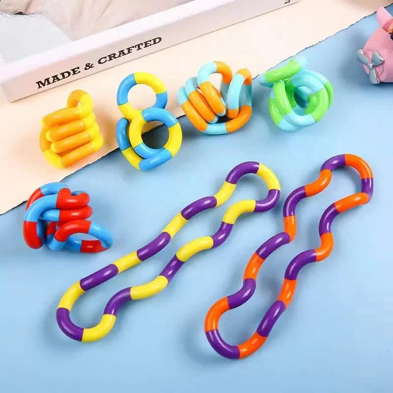 Lot de 6 : Jouets à pression à nœud de corde de déformation de ventilation