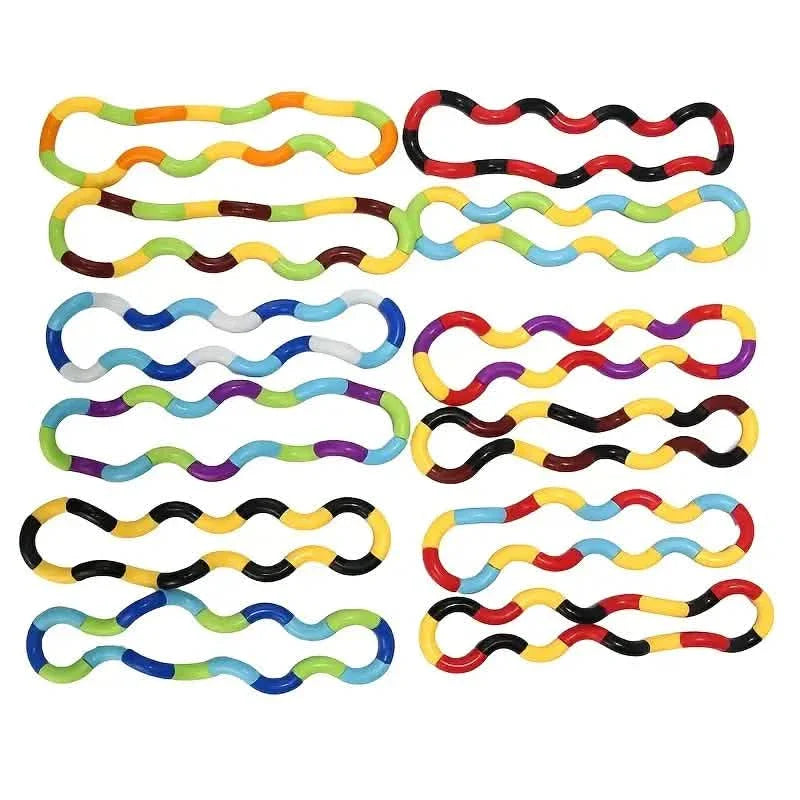 Lot de 6 : Jouets à pression à nœud de corde de déformation de ventilation