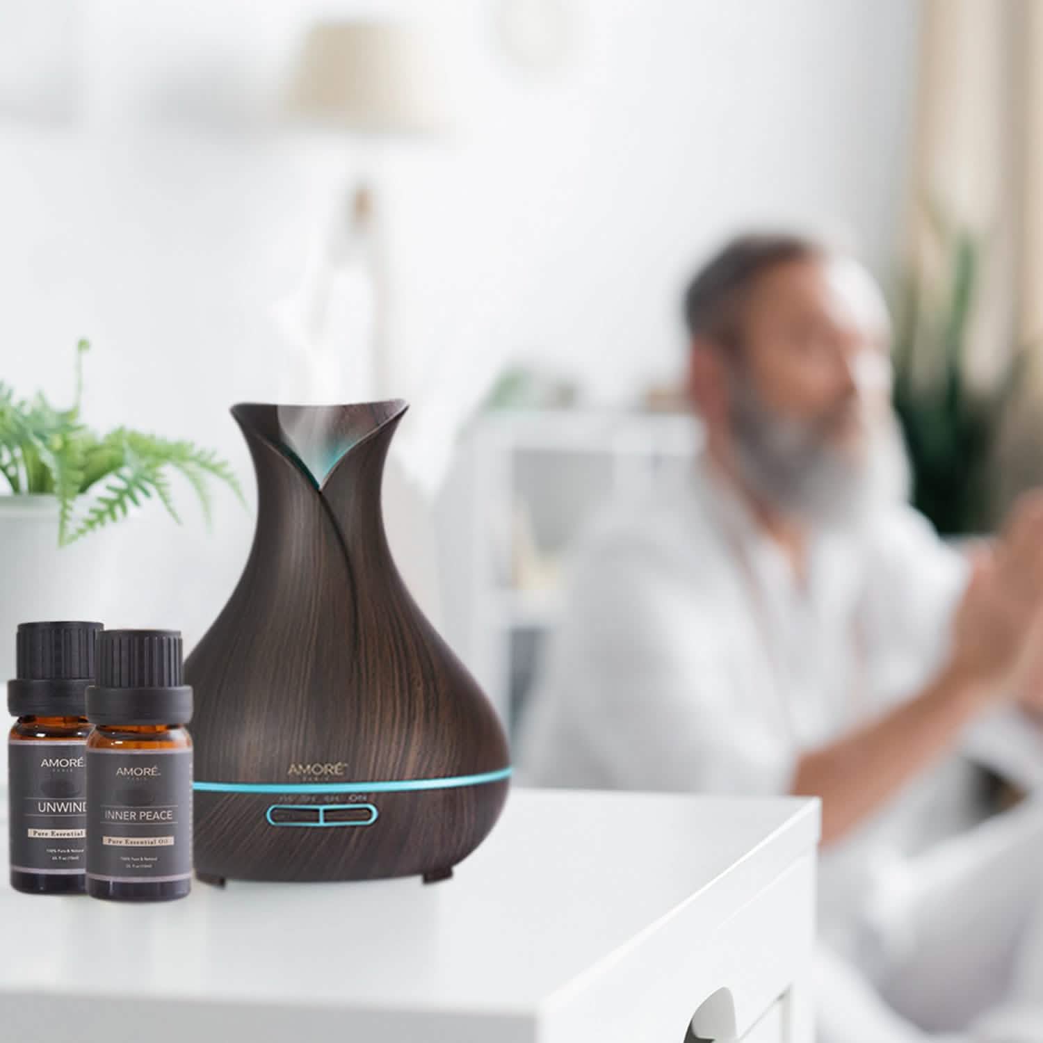 Ensemble cadeau de 6 huiles essentielles d'aromathérapie pour le bien-être et le yoga