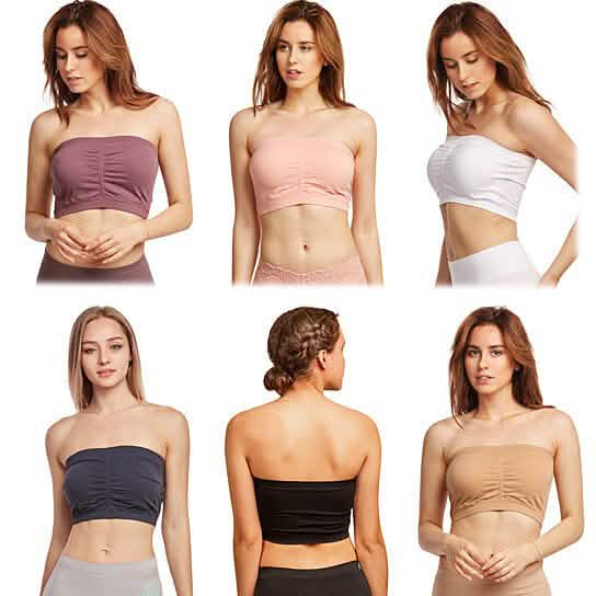 Paquet de 6 : Bandeaux rembourrés sans couture pour femmes
