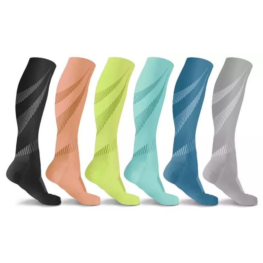 6 paires : chaussettes de compression légères DCF Elite