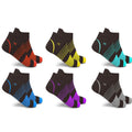 Lot de 6 paires : Chaussettes de compression à cheville ultra rayée en V