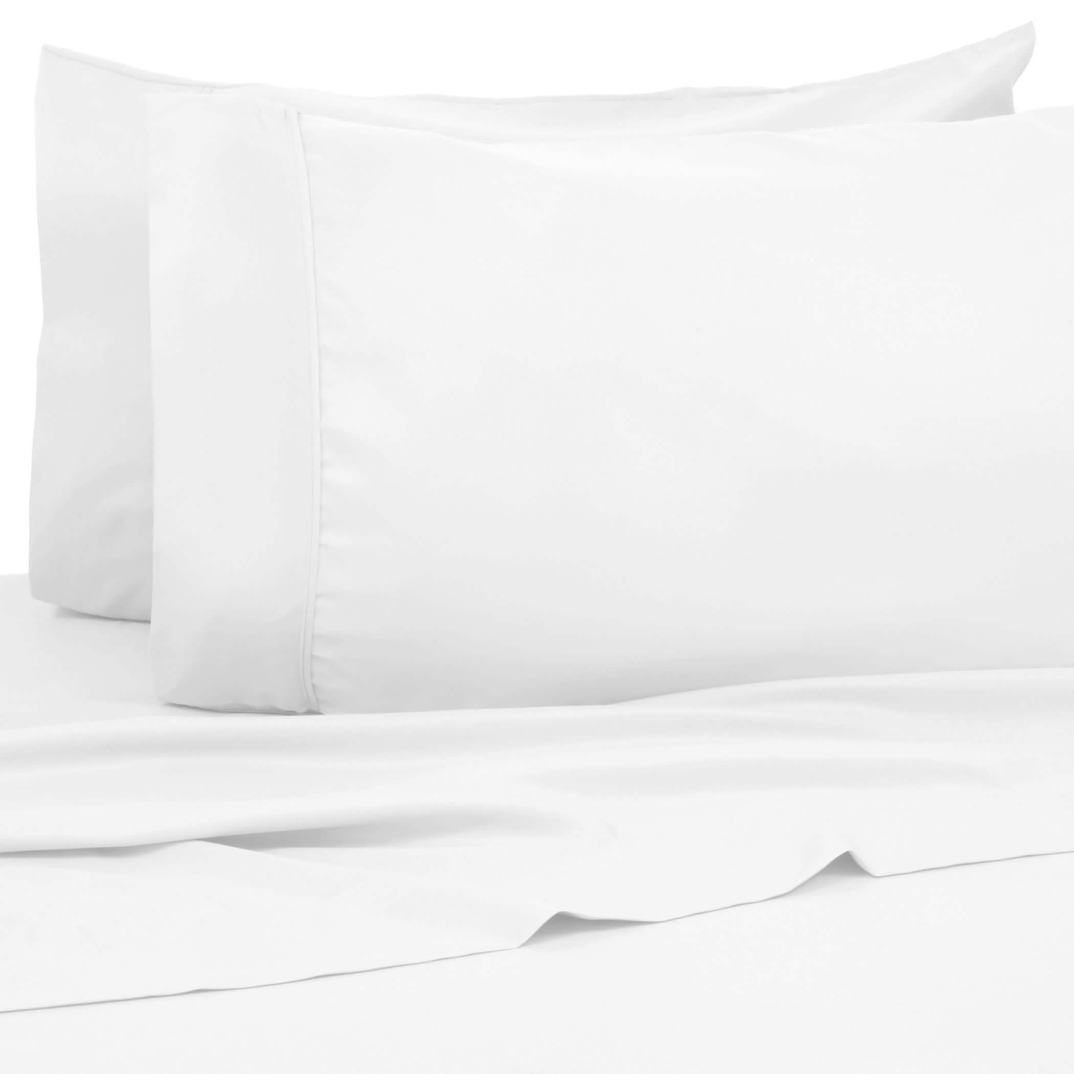 6 pièces : Draps en coton de 1 200 fils au pouce carré