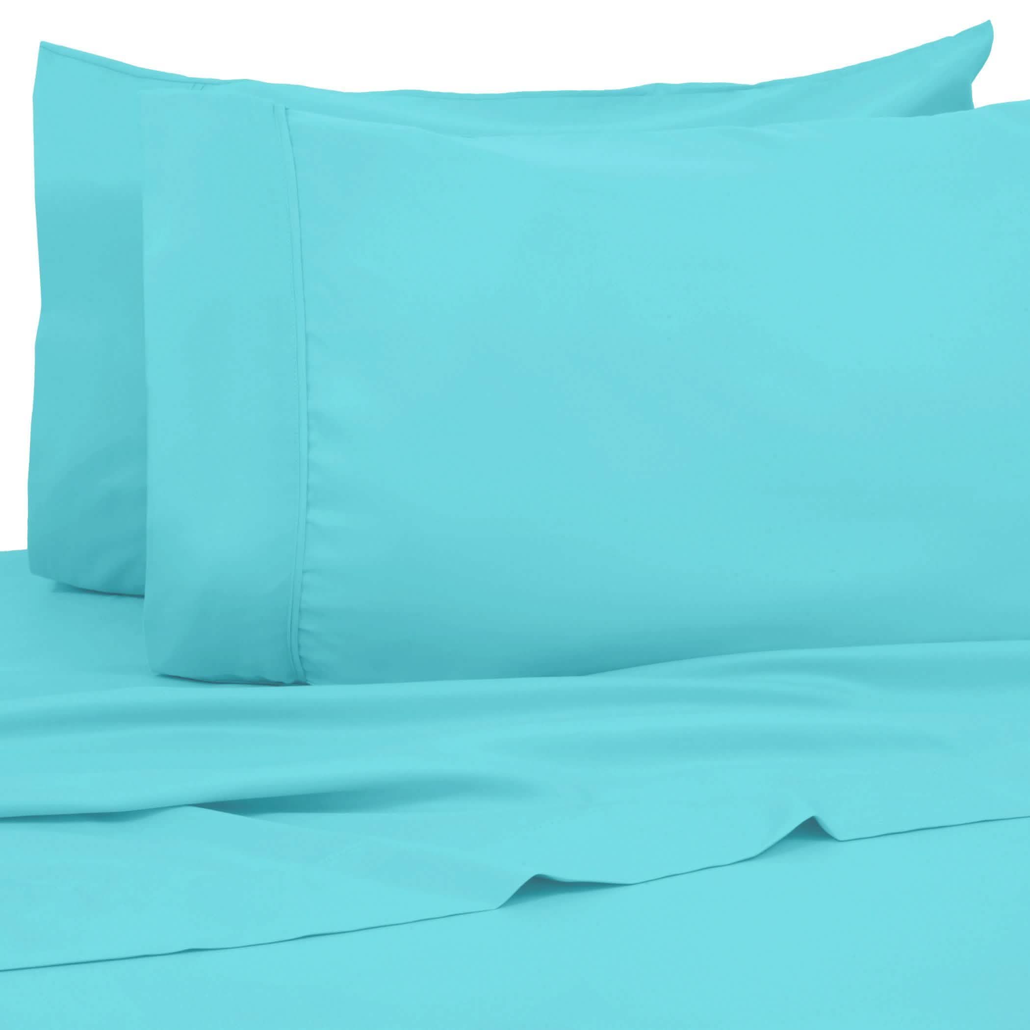 6 pièces : Draps en coton de 1 200 fils au pouce carré