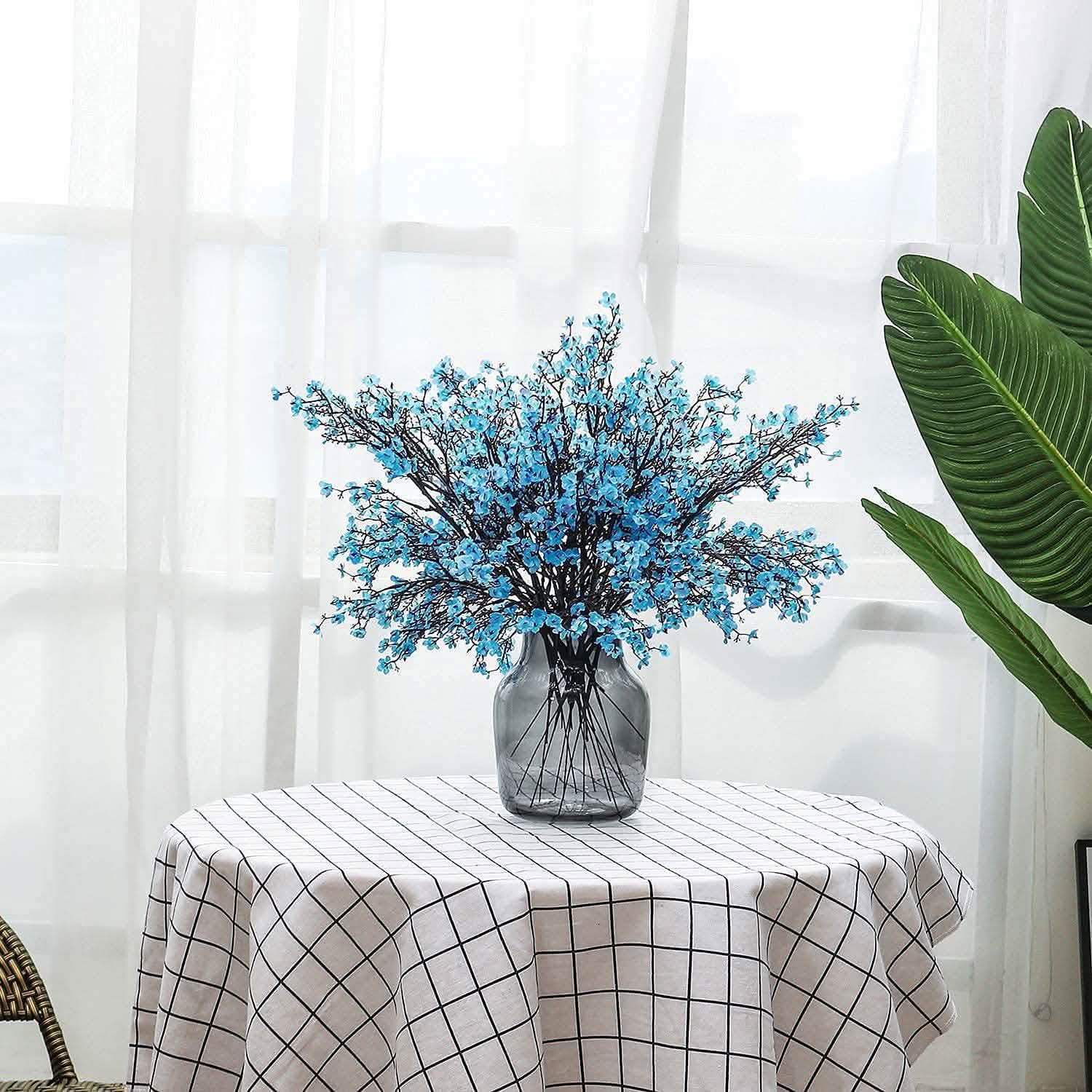 6 pièces : Bouquet artificiel de gypsophiles (souffle de bébé)