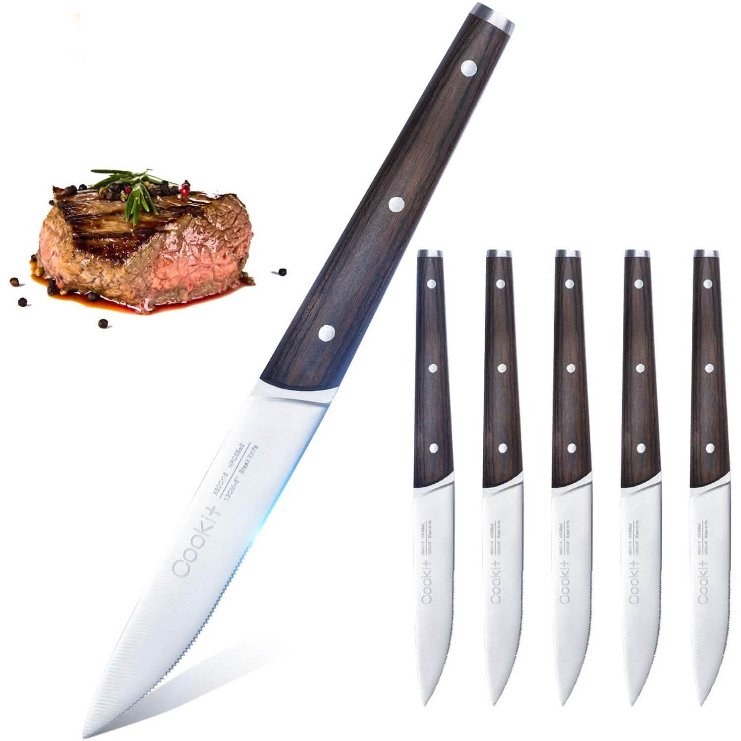 6 pièces : Ensemble de couteaux à steak Cookit