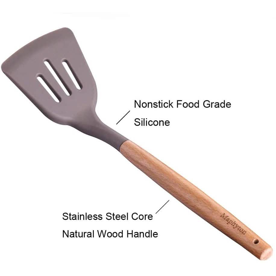 Ensemble de 6 ustensiles de cuisine antiadhésifs en silicone Maphyton