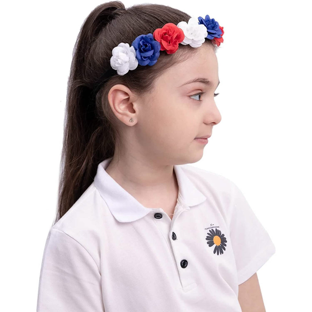Lot de 6 : Bandeaux à fleurs patriotiques