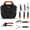 Ensemble de 6 outils de jardinage robustes en acier inoxydable Tacklife