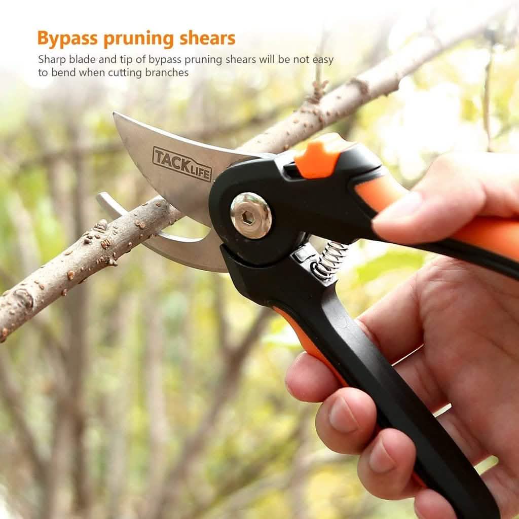 Ensemble de 6 outils de jardinage robustes en acier inoxydable Tacklife