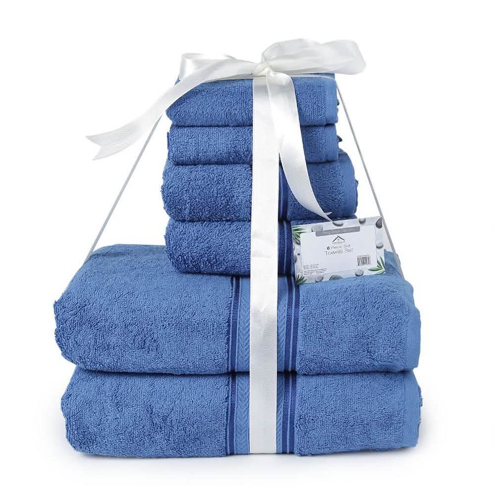 Lot de 6: Ensemble de serviettes ultra douces