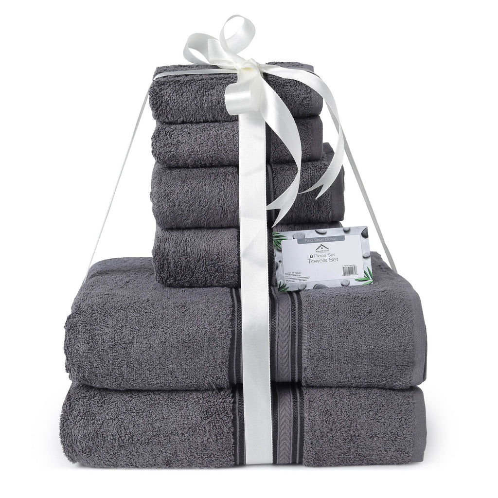 Lot de 6: Ensemble de serviettes ultra douces