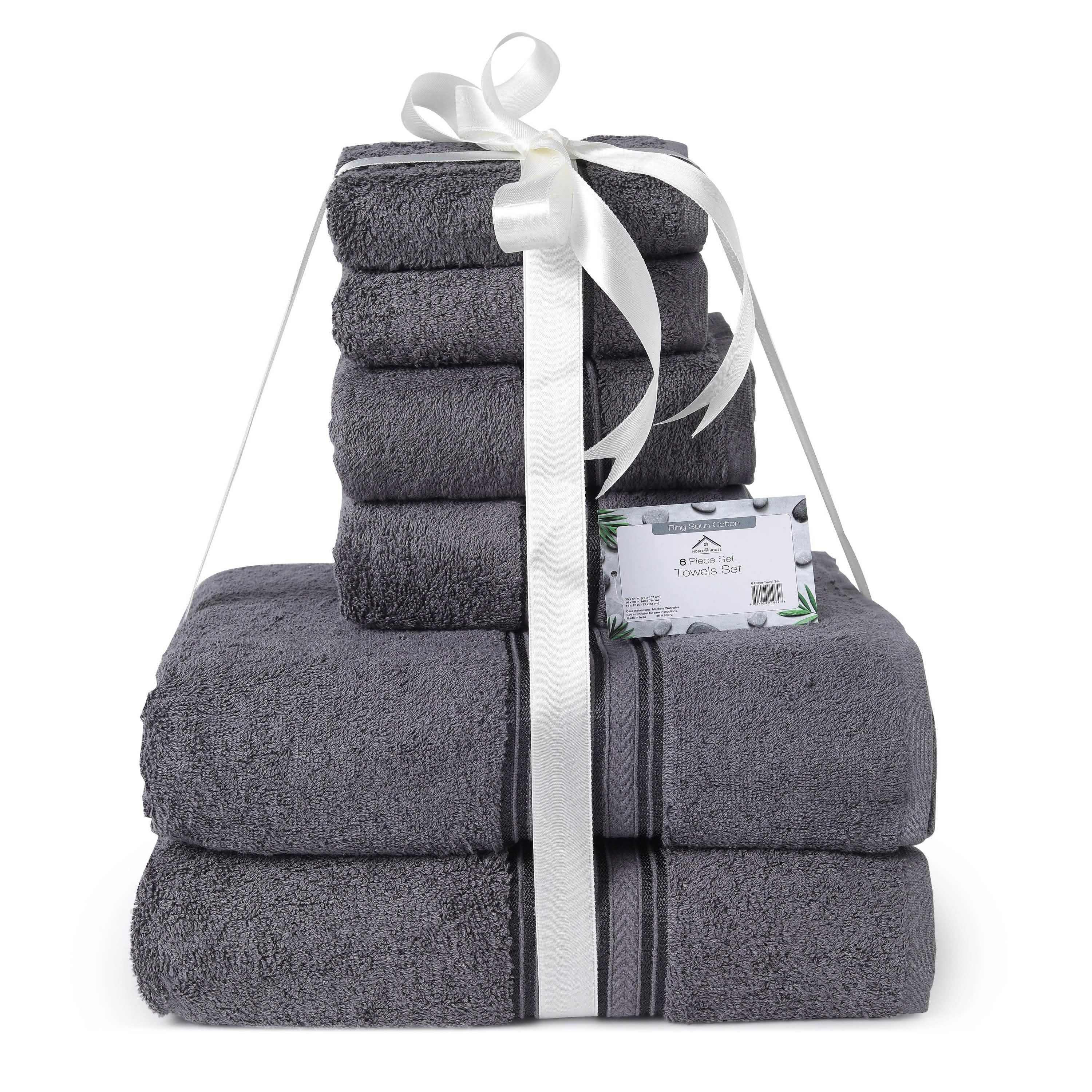 Lot de 6: Ensemble de serviettes ultra douces