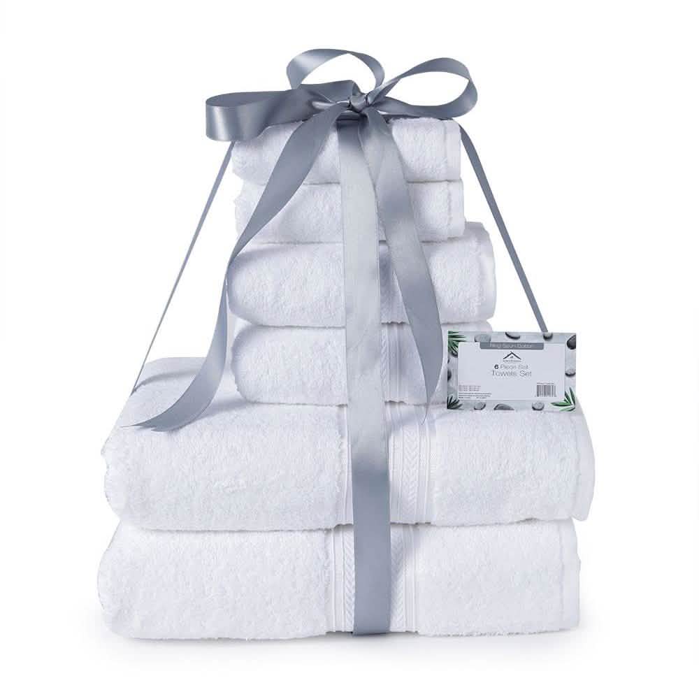 Lot de 6: Ensemble de serviettes ultra douces