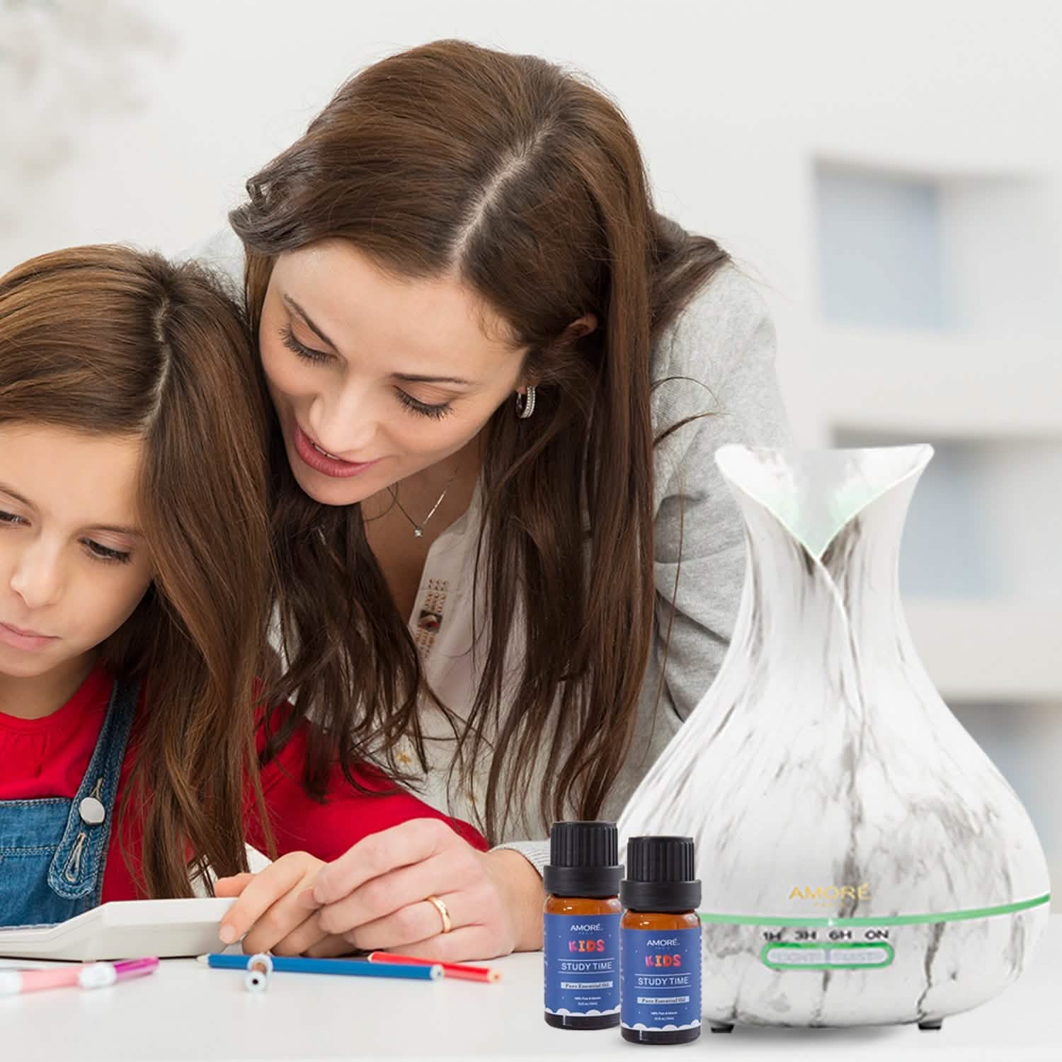 Lot de 6 : Kit de démarrage d'huiles essentielles sans danger pour les enfants, aromathérapie naturelle