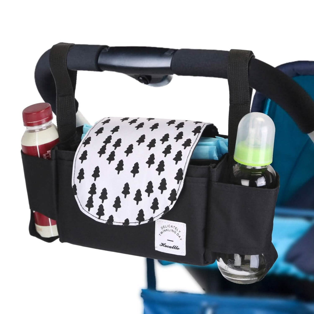 Sac de poussette pour bébé à 6 poches avec porte-gobelet