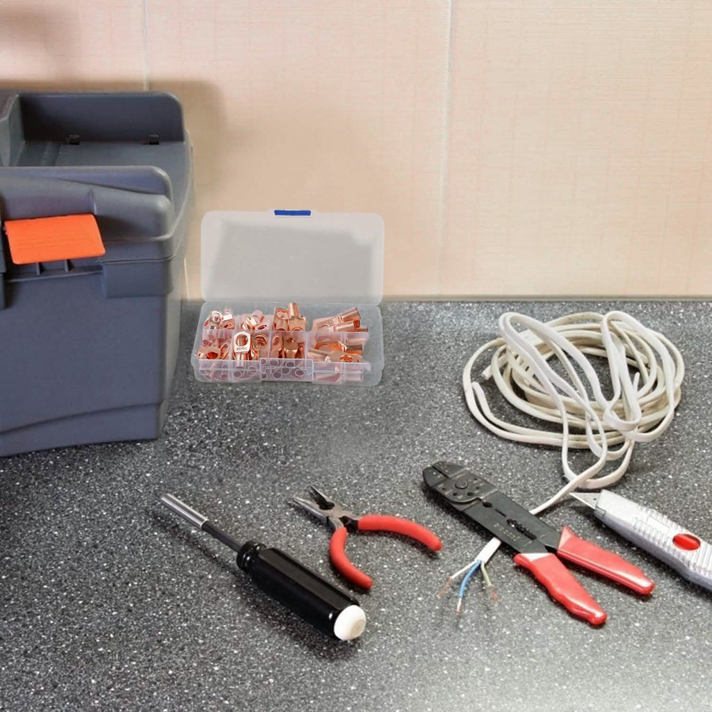 60 pièces : cosses à œillets en cuivre nu pour batterie