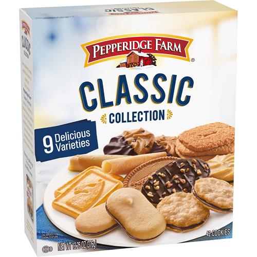 Biscuits Pepperidge Farm Collection Classique, 9 Variétés de Biscuits, Boîte de 375 g.