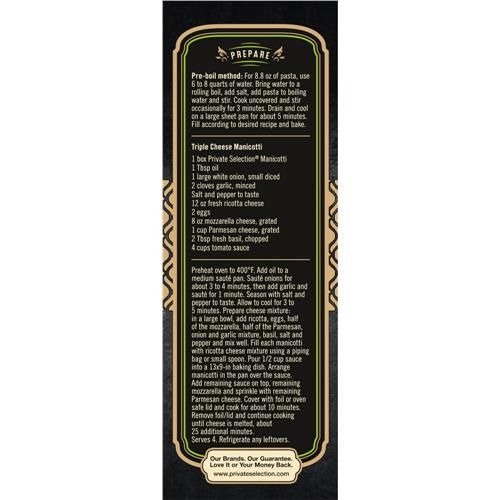 Manicotti italiens Private Selection 249 g