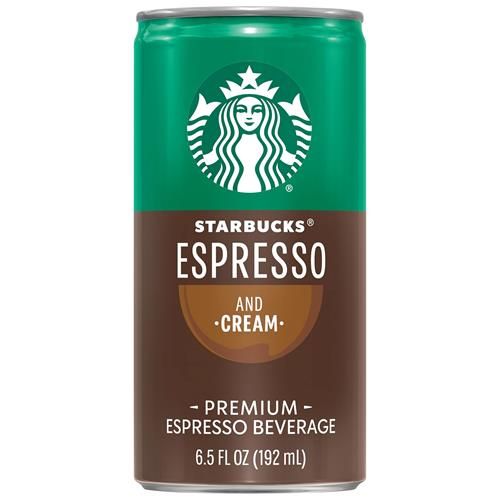 Boisson au café Starbucks Doubleshot Espresso, canettes de 192 ml (paquet de 4)