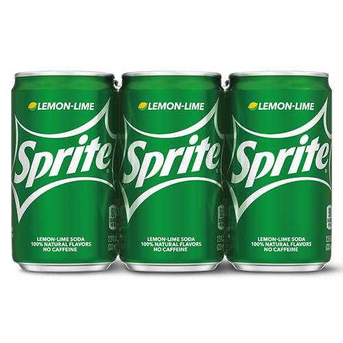 Coca-Cola Sprite Mini Canettes - Paquet de 6, 7,5 oz liq.